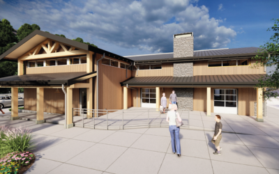 Architectural rendering of the future Madison Farmers Market and Greenhouse building