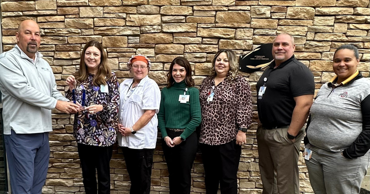 Encova awards a group of Boone Memorial Health employees with their Insurance Safety Award